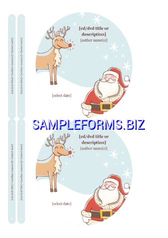 Christmas CD Label Template dotx pdf free